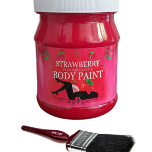Edible Strawberry Flavoured Body Paint 250ml Tub